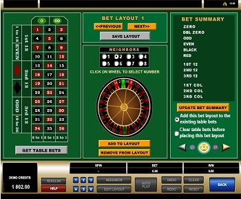 American Roulette wheel spielen