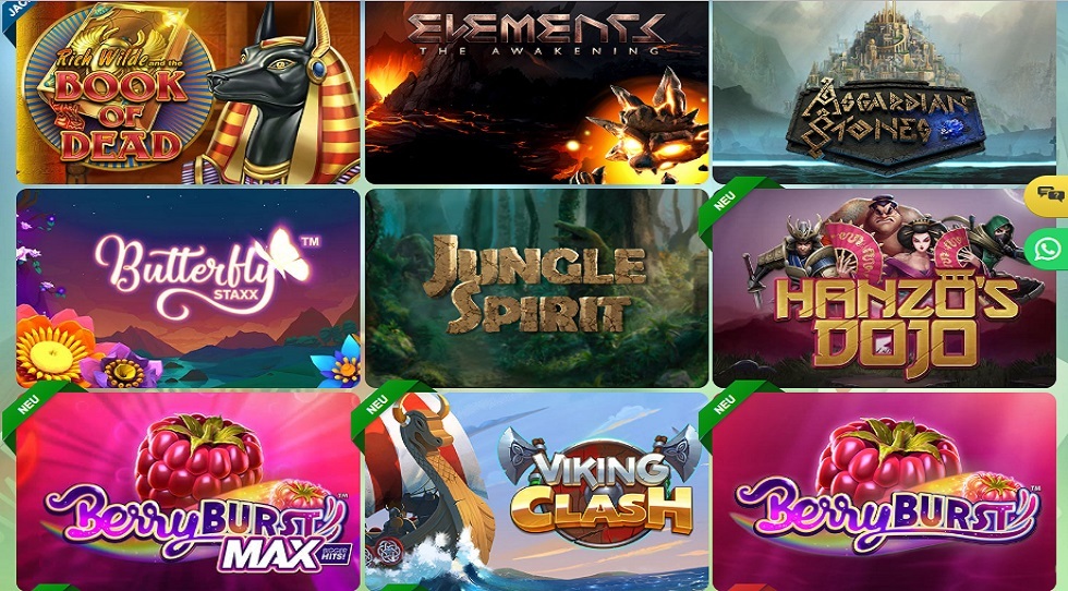 Das allgemeine Spielangebot